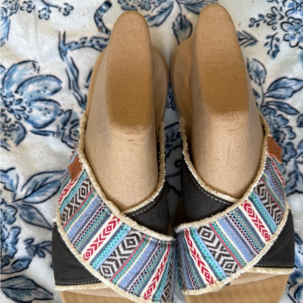 Hey Dude Blue and Pink Sandals with Comfort and Style